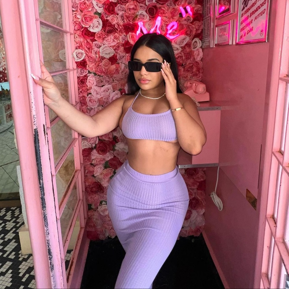 Purple skirts set